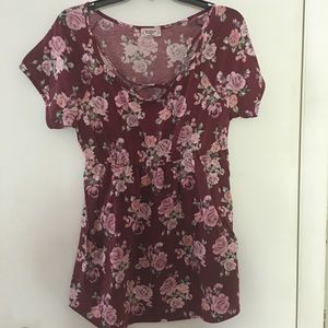 Gemstone Maternity Floral Top